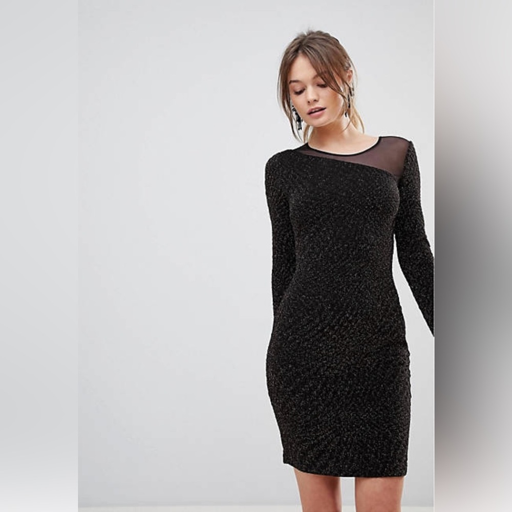 Reiss Verona Glitter Bodycon Dress